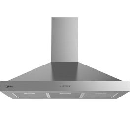Midea Built-in 90cm Chimney Hood, Stainless Steel, Electronic Control, 4speeds E90AEW2A43