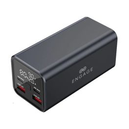 Engage Super Charge 20000 mAh 100W Powerbank with LED Display - Black