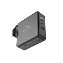 Engage 140W 3 Port Travel Charger  - Black