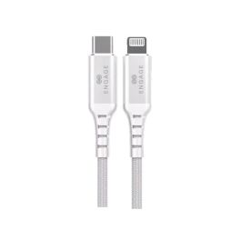 Engage PD 18W Fast Charging MFI certified Type-C to Lightning Cable 2 meters -White EN-TCLC-2M-WT