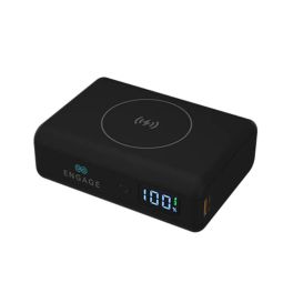 Engage Compact Wireless Magnetic PD 10000 mAH With Led Display PD 45W - Black