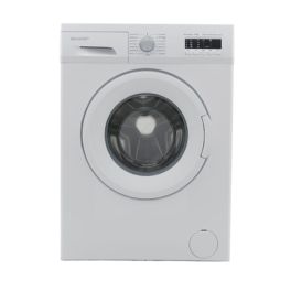 Sharp Front Load Washer, 7 KG, 15 Programs, 1000 RPM, White - ES-FE710CZL-W