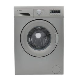 Sharp Front Load Washer, 7 KG, 15 Programs, 1000 RPM, Silver - ES-FE710CZL-S