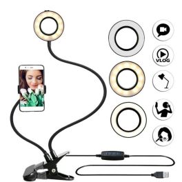2 In 1 Selfie Ring Light With Phone Holder Stand
