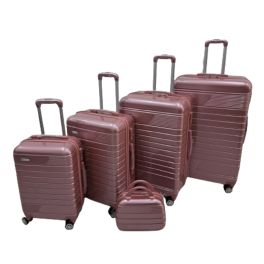 Fiber travel Luggage set 5 piece Shiny
