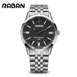 Raban Watch Stainless Steel 316 L (Style Rolex Perpetual) With Black Dial