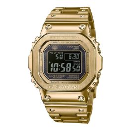  Casio Men Stainless Steel G-Shock Digital Black Dial Watch , Band Color-Gold 