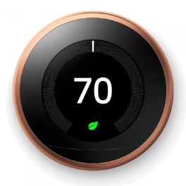 Google Nest Learning Thermostat الجيل الثالث - نحاسي