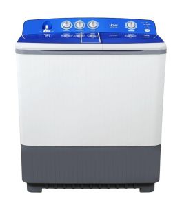 Haier Twin Tub Washing Machine, 18kg Washing Capacity, 14kg Drying Capacity, HWM215-1128S - White