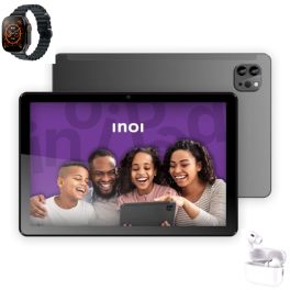 INOI inoiPad WiFi+LTE 128GB ROM + 4GB RAM Android Tablet - Space Gray + FREE Gifts (Smart Watch+Airpods)
