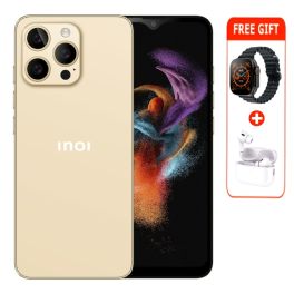 INOI Note 13s 256GB ROM 8GB RAM  Dual SIM - Gold + FREE Gifts (Smart Watch+Airpods)