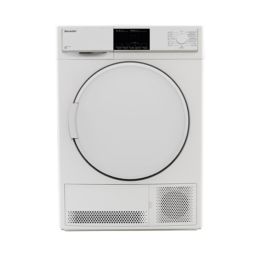 Sharp Condenser Dryer, 15 Programs, 7 KG – White