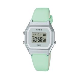 Casio Women Digital Watch With Stainless Steel Bracelet 