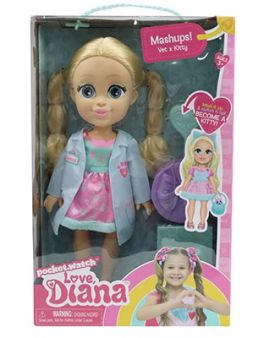 Headstart Love Diana Doll Mashup Vet/Kitty S3 13 Inch 20910