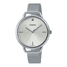  Casio Watch for Women Analog Stainless Steel Mesh Band Silver 