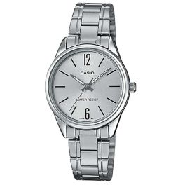 Casio Women's Silver Dial Stainless Steel Analog Watch - LTP-V005D-7BUDF