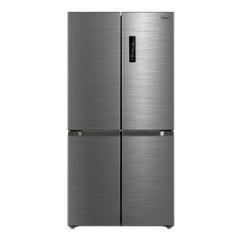 Midea Side by Side 4 Door Invertor Refrigerator, 632 Litres, 14.9 CFT - Brushed Steel