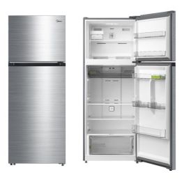 Midea Top Mount Refrigerator 645 Liter, Double Door - Silver