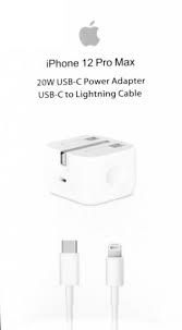 iPhone 12 Pro Max 20W USB-C Power Adapter USB-C to Lightning Cable