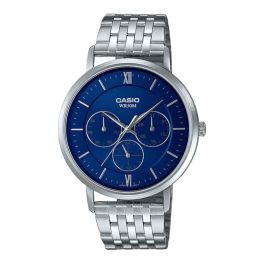 Casio watch for men MTP-B300D-2AVDF analog metal silver 