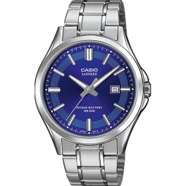 Casio Men's Watch Metal Band Blue Dial Sapphire Glass 10 Years Battery Life MTS-100D-2AVDF