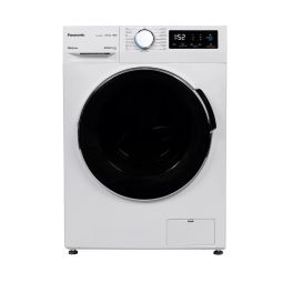 Panasonic Front Load Washer, 8 KG, 1400 RPM, 15 Programs, White - NA-148MG4WAS