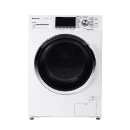 Panasonic Front Load Washer, Dryer 6-8 KG, 1400 RPM, 14 Programs, White - NA-S086M4WAS