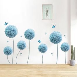 NORDIC STYLE BLUE DANDELION WALL STICKERS