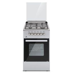 Orca 4 Burner Gas Cooker, Silver