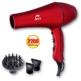 Orca Hair Dryer 2200 Watt - Red Rubber