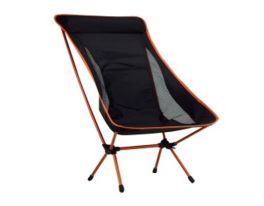 Folding Chair - weight capacity 100 kgs 	Black & Orange Combination