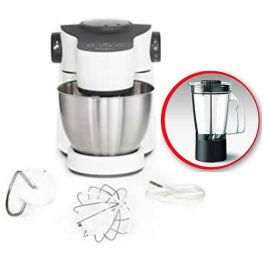 Moulinex Kitchen Machine 1000 Watts, 4 Liters Bowl With 1 Liter Blender Jar