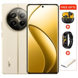 Realme 12 Pro+ 5G Phone, 6.7 inches 12GB RAM, 512GB - Navigator Beige  With Free Gifts