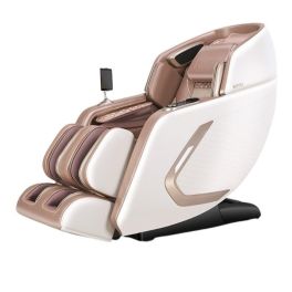 كرسي مساج روتاي، وحدة تحكم للتابلت، آلية تدليك ثلاثية الأبعاد، أبيض وردي - A70-PW