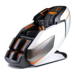 Rotai RT8800 Smart AI Control Full-Body Deluxe Multi-Function Massage Chair - White-Silver