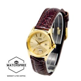 LTP1183Q 3-Hand Analog Ladie's Water Resistant Genuine Leather Band with Date