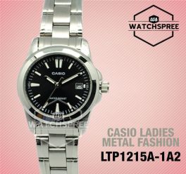 Casio Standard Analog Stainless Steel Band Watch for Women, LTP-1215A-1A2
