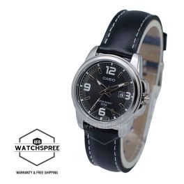 Casio Standard Quartz Wr50m Leather Strap Ladies Watch Ltp-1314l-8a Ltp1314l