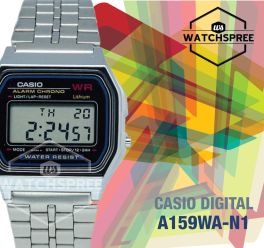 Casio Digital Watch A159WA-N1 ساعة كاسيو الرقمية A159WA-N1