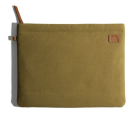 غطاء Skipper أخضر زيتوني كبير لأجهزة MacBook / Laptop يصل طوله إلى 38.01 سم (15 بوصة)
