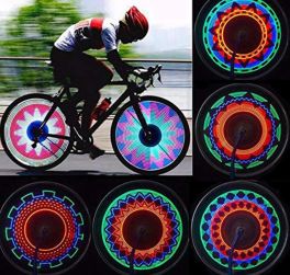 30 pattern Bike wheel light  32 RGB LED light