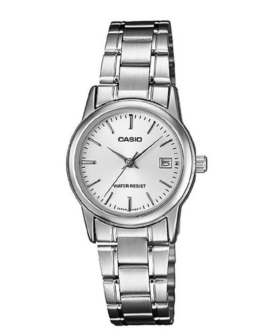 Casio Analog Stainless Steel Band Watch For Women, LTP-V002D-7AUDF