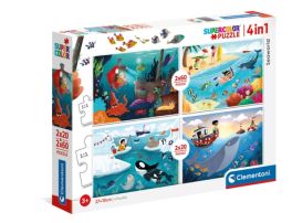 Clementoni Seaworld 2x20+2x60 Pcs Puzzle