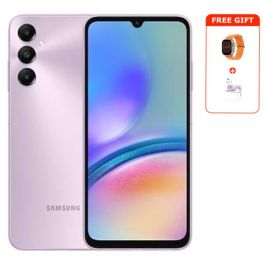 Samsung Galaxy A05S Phone, 6.7-inch, 6GB RAM, 128GB, Light Violet + FREE Gifts (Smart Watch+Airpods)