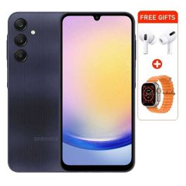 Samsung Galaxy A25 5G Phone, 6GB RAM, 128GB, 6.5-inch, blue black + free gifts