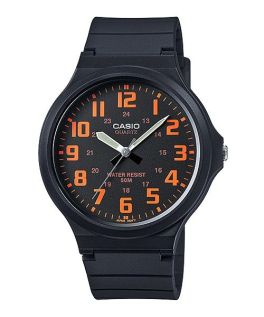 Casio Men's Analog Large Quartz Dial Resin Band Watch MW-240-4BVDF