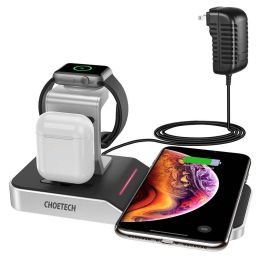 Choetech 4-in-1 Wireless Charging Dock MFI by Apple