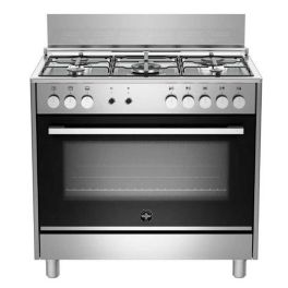 Lagermania 5 Burners Gas Cooker, 90x60cm- Stainless Steel