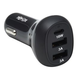 36W 3-port Car Charger with PD 3.0