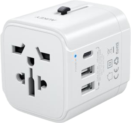 Universal Adapter with 3 USB Ports